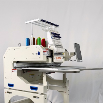 12 needles flat embroidery machine